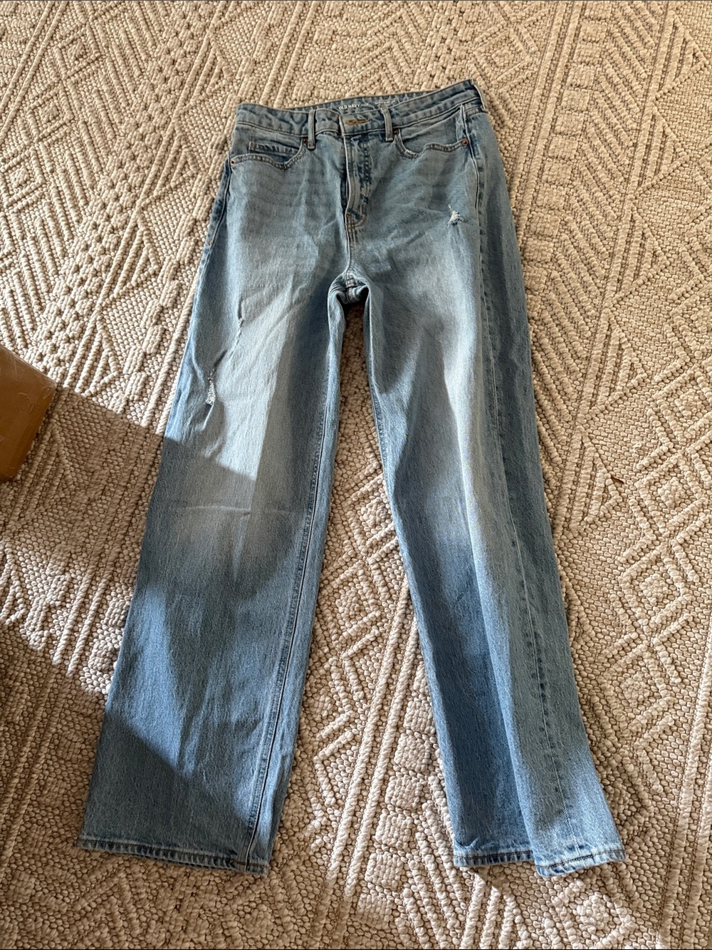 Old Navy Sky High Wide Leg Jeans in Light Blue